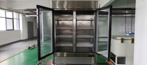 54 "W thương mại Nhà hàng thẳng đứng Tủ lạnh cửa kính đạt trong tủ đông thép không gỉ thẳng đứng đạt trong tủ lạnh - Product Image 3