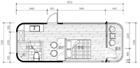 Capsule de couchage modulaire préfabriquée en conteneur, lit superposé, pour auberges, hôtels et dortoirs