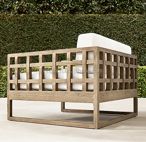 เฟอร์นิเจอร์สวนสุดหรู ผลิตด้วยมือ  โซฟาเดี่ยว  เก้าอี้ไม้สัก  นั่งสบาย - Product Image 3