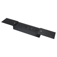 Prise de courant Certification de sécurité en alliage d'aluminium Smart USB Type-C Prise UE Personnaliser la boîte de prise de Table de Type coulissant