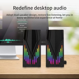 Personalizado abierto escritorio Oficina PC ordenador Gaming Case carcasa gabinete estéreo caja soporte de <span class=keywords><strong>mesa</strong></span> personalizado <span class=keywords><strong>DJ</strong></span> altavoz especial - Product Image 3