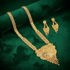 Collares Largos Tradicionales de Moda Chapados en Oro de 14K, 18K, 24K, de Latón Relleno de Oro, para Bodas Ortodoxas, Venta al por Mayor - Product Image 1