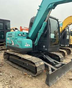 Used Kobelco SK75 7.5 Ton Hydraulic Mini Digger Isuzu <b>Engine</b> Pump 2024 <b>Model</b> 0.4m Bucket Capacity Farming Landscaping - Product Image 1