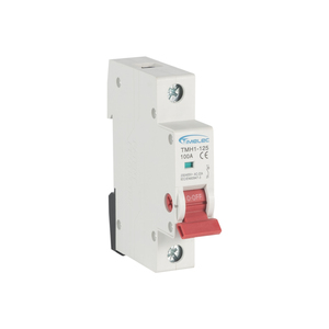 Interrupteur isolateur DC sur rail DIN 1 pôle Timelec TMH1-125 80A-125A, corps en alliage d'aluminium, 240V - Product Image 3
