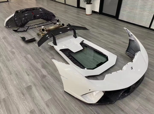 Pare-chocs avant et arrière en fibre de carbone style LP640, ailerons arrière, vente directe d'usine pour LP580 LP610 - Product Image 3