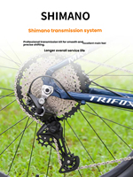 Leichtes Aluminium-Mountainbike mit Luftfedergabel BOOST-Lagernabe und SHIMANO M6100 12-Gang-Schaltung für Langstrecken-Trailtouren