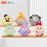 Robot Boneka Pintar Tuya AI, Hewan Peliharaan Elektronik Interaktif Suara, Mainan Pendamping dengan Mata LED Dinamis, Dapat Diisi Ulang via USB, Hadiah untuk Segala Usia