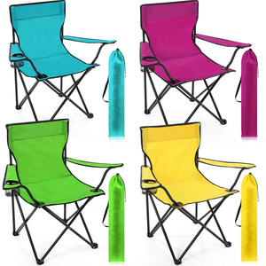 Chaise de camping pliante ultralégère de luxe en fer forgé, personnalisée en Chine, pour la pêche et la randonnée, chaise de plage de haute qualité avec sac de transport - Product Image 3