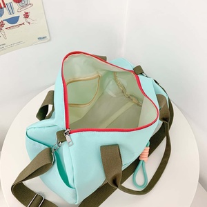 Sac de sport Oxford bleu vert clair avec poignées, fermeture éclair, en polyester, grande capacité 36-55L, sac de voyage unisexe, style décontracté - Product Image 2