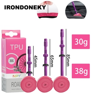 IRONDONKEY 30g vélo TPU chambre à air Presta Valve <span class=keywords><strong>vtt</strong></span> vélo <span class=keywords><strong>pneu</strong></span> 700/32C-47C vélos de route <span class=keywords><strong>29</strong></span> 622 Compatible patchs gratuits - Product Image 6