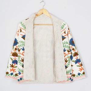 <b>Women</b> Handmade <b>Velvet</b> Suzani Embroidered Jacket Luxury Bohemian Ethnic Floral Vintage Short <b>Coat</b> Boutique Fashion Wholesale - Product Image 3