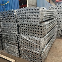 Étai de construction télescopique réglable en acier galvanisé Q235 de type italien pour coffrage en béton