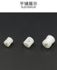 Accessoires de quincaillerie pour meubles : Support d'étagère en plastique, connecteur deux-en-un à vis croisée, robuste, installation facile, blanc - Product Image 4