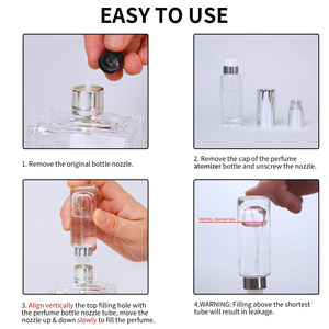 Vente en gros – Nouveau design – Atomiseur de parfum à remplissage par le haut 10 ml – Flacon de parfum en verre rechargeable anti-fuite - Product Image 6