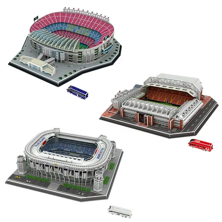 Factory Direct Sale 3D Puzzle Custom Paper Jigsaw DIY Toy Stadium 3D Puzzle