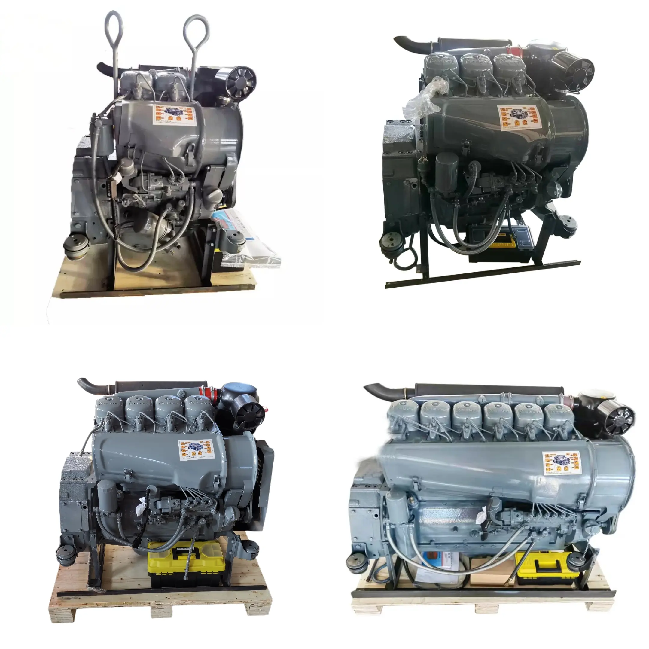 DEUTZ motores diesel de conjunto refrigerado a ar F2l912 F3l912 F4l912 F6l912 F4l913 F6l913 BF4L913 BF6L913 BF6L913C para deutz