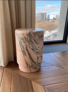 <span class=keywords><strong>Mesa</strong></span> de mármol de lujo Statuario Rosso, muebles de piedra únicos, <span class=keywords><strong>mesa</strong></span> auxiliar de mármol rosa cilíndrica, <span class=keywords><strong>Mesa</strong></span> <span class=keywords><strong>Marmol</strong></span> de esquina, <span class=keywords><strong>mesa</strong></span> moderna - Product Image 6
