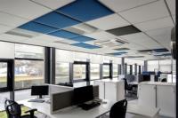 Tuile de plafond en aluminium stratifiée par PVC hygiénique pour le cleanroom de clinique d'hôpital, surface propre facile étanche à l'humidité de résistance de moule