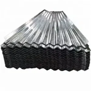 Zincroofing materias primas Dx51d Dx56D G550 G350 Z275 0,4mm de espesor hoja de techo de zinc galvanizado de aluminio corrugado