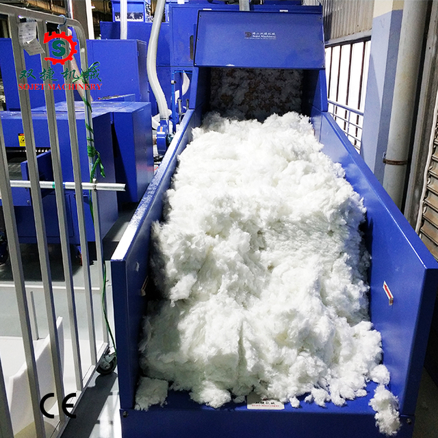 Sojet Fully Automatic Hollow Silicon Polyester Fiber 3D-15D Filling Machine 480pcs/h Capacity Steel Construction Pillows