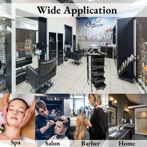 New Plastic Hair Salon <b>Trolley</b> Stainless Steel Beauty Barber Rack Hairdressing Cart for Spa Workshop Bedroom Barber Living Room - Product Image 5