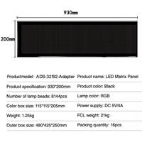 93*20cm 32*192 píxeles LED publicidad señal pantalla DIY pantalla IP65 diseño libre aplicación Control remoto ojos del diablo Led matriz paneles