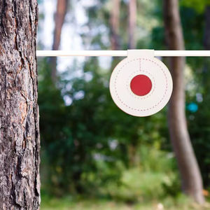 Durable PU Leather Outdoor Disc Targets Red White for <b>Shooting</b> Training & Precision Practice - Product Image 6