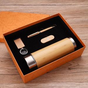 Intelligent Bamboo Thermos Cup and <b>Notebook</b> Gift <b>Set</b> for Christmas Enterprise Business Activities - Product Image 5