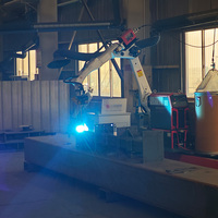 Robot de soudage intelligent automatique 6 axes Raintech avec suivi de joint PLC et tête de soudage à l'arc immergé pour applications industrielles lourdes et légères