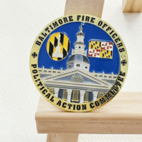 Personalizado Fabricante Logo Metal Esmalte Desafío Monedas 3D Aleación de zinc Oro Plata Colección
