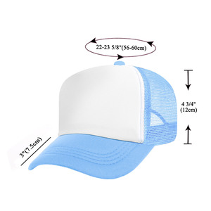 Gorra de malla de camionero de 6 paneles con estampado de hojaldre personalizado de alta calidad para hombres, maqueta CV <span class=keywords><strong>gratis</strong></span> para actuaciones al aire libre - Product Image 2