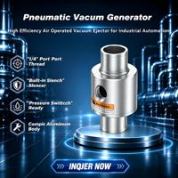 Générateur de vide pneumatique série VK avec électrovanne intégrée, éjecteur de vide à haut débit pour équipement d'automatisation industrielle