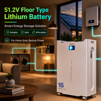 Batería de Almacenamiento Inteligente LiFePO4 para Exteriores, Sin Conexión a la Red, 16KWh 51.2V 314Ah, 8000 Ciclos, Libre de Mantenimiento