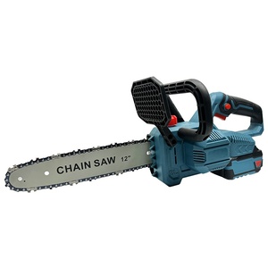 Scie à chaîne sans balais rechargeable à batterie lithium 21V 800W 12 pouces pour l'élagage domestique et la coupe du bois - Product Image 1