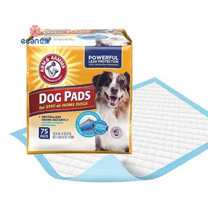 Almohadillas desechables para orina para perros y cachorros, lote de almohadillas para orina de 6 capas para entrenamiento de mascotas, con paquete personalizado, muestra gratis