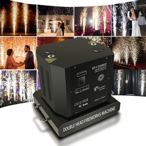 Machine à étincelles froides rotative à double tête 1300W sans fil pour mariages - Vente en gros - Product Image 1