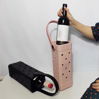 Sac à vin isolé en EVA pour une bouteille unique, sac de transport pour vin imperméable avec logo personnalisé pour les cadeaux, les voyages et la promotion