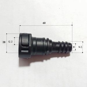 Airship Fuel <b>Quick</b> <b>Connector</b> 11.8 14X1.5 Straight Through For Nylon Tube Aviation Use - Product Image 1
