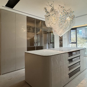 Conception d'armoires sur mesure élégante, mobilier de chambre moderne et modulaire, armoires de rangement en panneaux mélaminés, unités de <span class=keywords><strong>dressing</strong></span> - Product Image 2