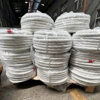 Corde en fibre céramique tressée LKT haute-alumine, résistante à la chaleur, pour l'étanchéité des portes de four, vente en gros d'usine, 10000-50000mm