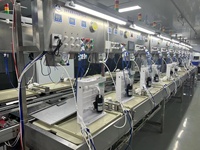 Ligne de production d'eau pure, Ligne d'assemblage de distributeurs d'eau potable, Ligne de test d'âge de vie des distributeurs d'eau