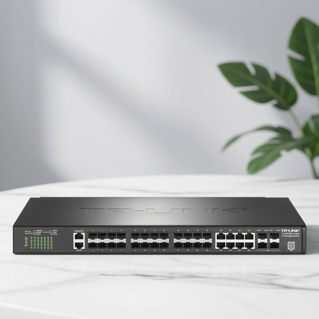 TL-SH5428F-Combo 10G Layer 3 Managed Switch 24 SFP+ 8 GE Combo 4 SFP+ Made in China