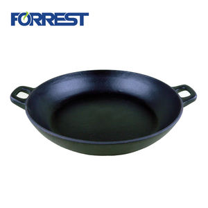 14 18 pouces <span class=keywords><strong>Poeles</strong></span>-casserol Chinois Grand 50cm 14 ''Restaurant Fonte Pré-Saison La Cuisson Au Wok Pan Avec Couvercle - Product Image 2