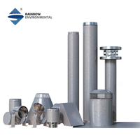 Kit de ventilation pour poêle à granulés Rainbow Chimney 3" en acier inoxydable Galvalume, comprenant des tuyaux adaptateurs pour appareil, des coudes, des raccords en T, des bouchons et un capuchon de cheminée