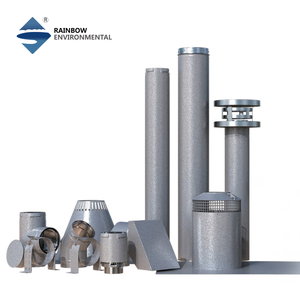 Kit de ventilation pour poêle à granulés Rainbow Chimney 3" en acier inoxydable Galvalume, comprenant des tuyaux adaptateurs pour appareil, des coudes, des raccords en T, des bouchons et un capuchon de <span class=keywords><strong>cheminée</strong></span> - Product Image 1