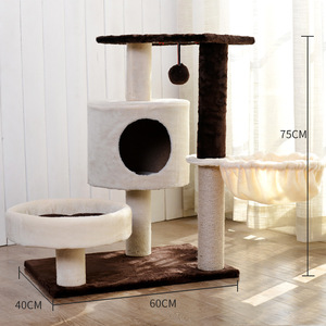 GMTPET Eco-Friendly Sisal <strong>Cat</strong> <strong>Climbers</strong> Post Climbing Scratching Small Sleep Spoon <strong>Cat</strong> Tree Carton Packaging - Product Image 3