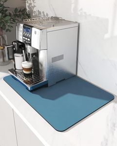 Blue 30*50cm <strong>Kitchen</strong> Counter Mat with Rubber Back ABSORBENT Dish Drying &amp; Coffee Maker Mats Bar <strong>Accessories</strong> - Product Image 1