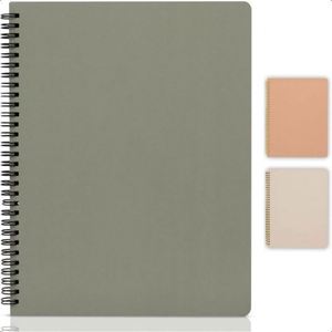 Perfect Supplies Lined Pages <b>Cute</b> College Ruled 9x6 Inch Hardcover Paper Cover Spiral <b>Notebook</b> 50 Sheets Customizable Pages - Product Image 1