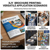Impression personnalisée de brochures/dépliants/catalogues/ouvertures de catalogue/revues en couleur XJY, brochures économiques, service d'impression de brochures