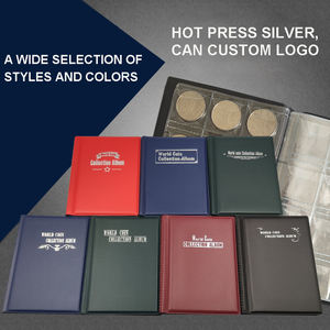 Album à pièces personnalisé <span class=keywords><strong>vide</strong></span>, style ancien, 10 pages, 120 pochettes, pour collection de pièces à feuilles mobiles - Product Image 3